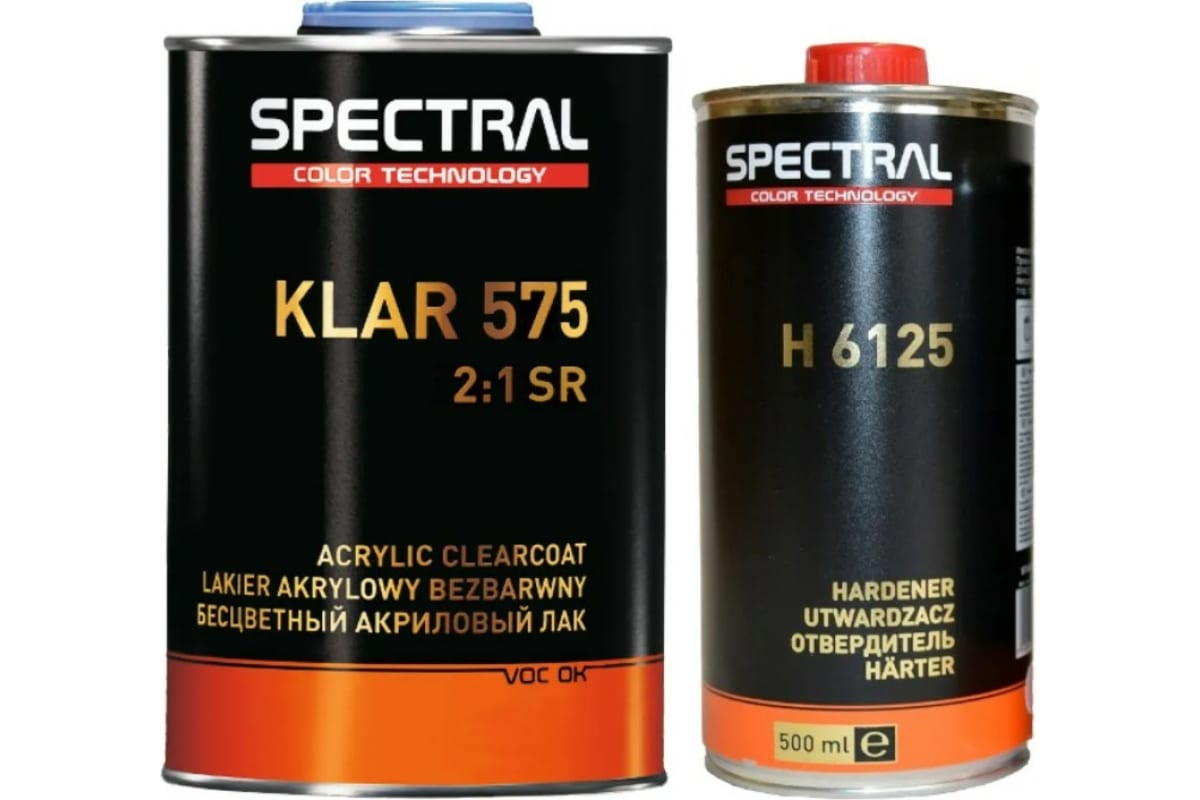 ЛАК 2+1 MS SR 575 АКРИЛОВЫЙ SPECTRAL KLAR 1.5Л КОМПЛЕКТ 88001 NOVOL
